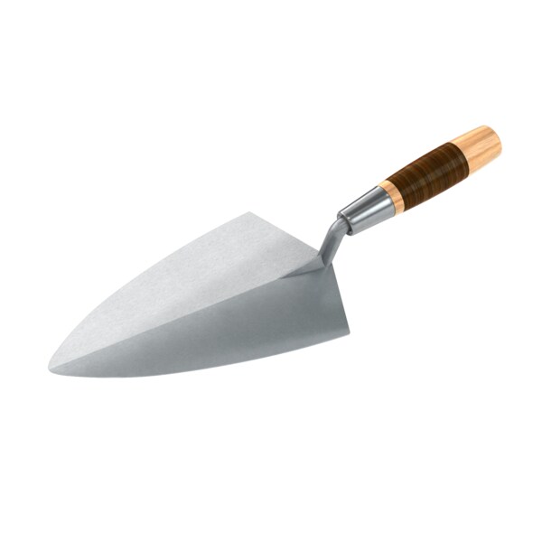 Bon 72-635 Brick Trowel Forged 10" Philadelphia Leather Handle